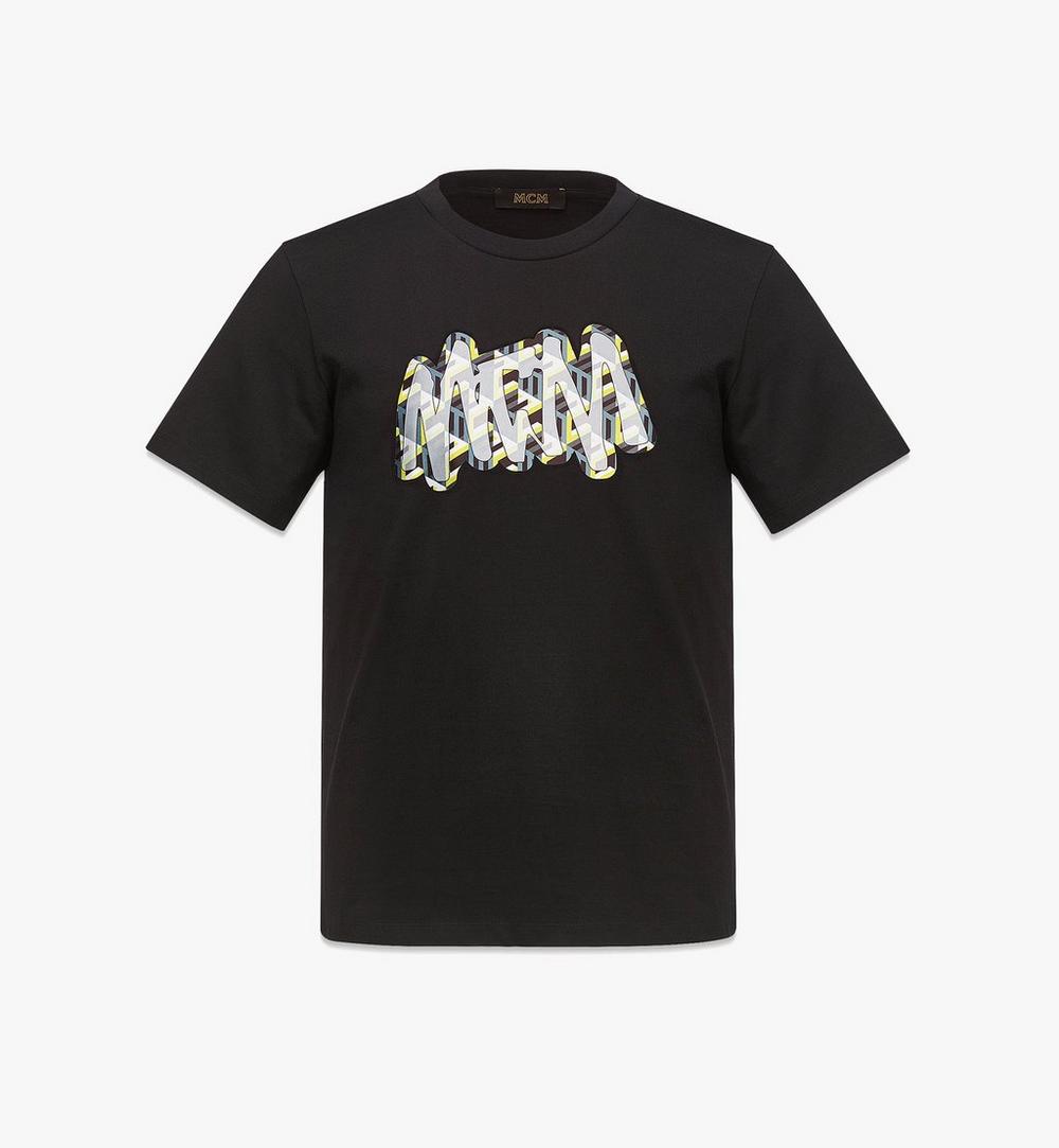 男士 MCM 夏日風立方形標誌印花有機棉 T 恤 1